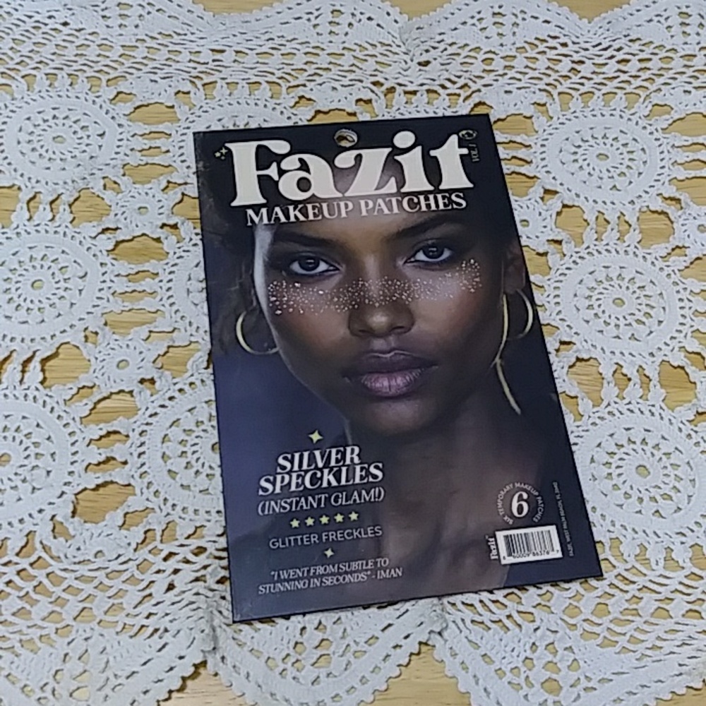 Glitter Makeup Patches - Speckles Collection, Fazit Silver Glitter Freckles